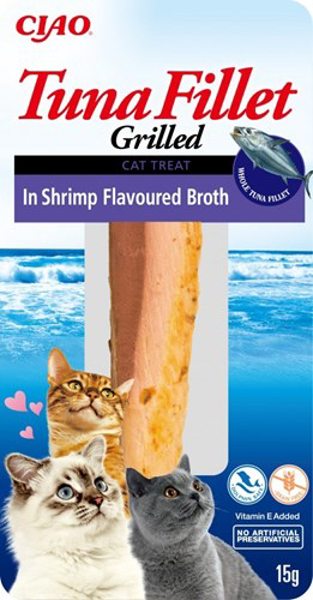 Kép INABA Grilled Tuna in shrimp flavoured broth - cat treats - 15 g (EU006)