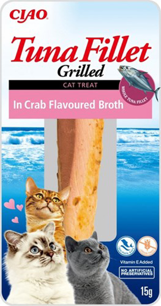 Kép INABA Grilled Tuna in Crab flavoured broth - cat treats - 15 g (EU004)
