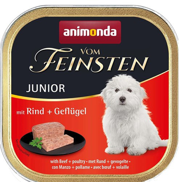 Kép animonda Vom Feinsten with beef + poultry Beef, Poultry Junior 150 g
