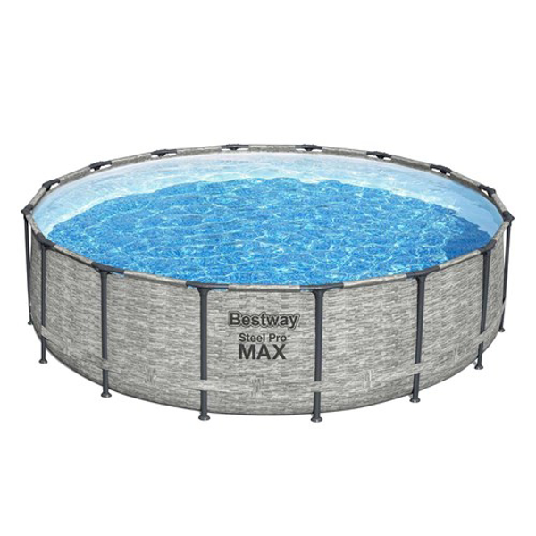 Kép Rack pool BESTWAY 5618Y Steel Pro MAX 18' 5.49 X 1.22 m 11 in 1 Round Grey (Bestway-5618Y)