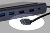 Kép UNITEK HUB USB-C 11IN1, USB-C, RJ45, MST, 100W PD (D1022B)