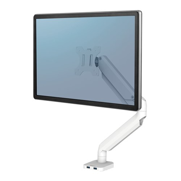 Kép Fellowes Ergonomics arm for 1 monitor - Platinum series, white (8056201)