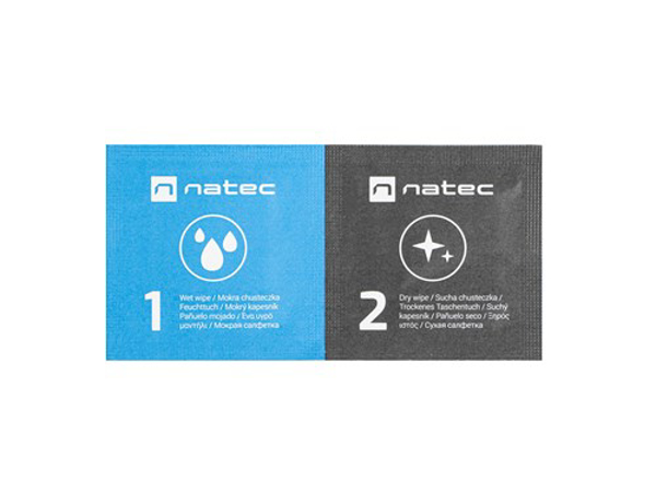 Kép NATEC NSC-1797 equipment cleansing kit Universal Equipment cleansing wet & dry cloths (NSC-1797)