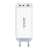 Kép SAVIO LA-07 GaN 65W mains charger, USB, QC4.0+, PD 3.0, White (LA-07)