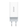 Kép SAVIO LA-07 GaN 65W mains charger, USB, QC4.0+, PD 3.0, White (LA-07)