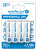 Kép Rechargeable batteries everActive Ni-MH R6 AA 2600 mAh Professional Line