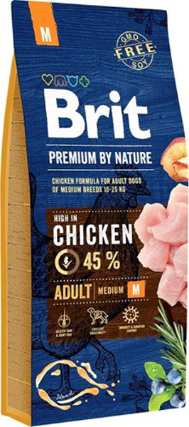 Kép Feed Brit Premium By Nature Adult M (15 kg)