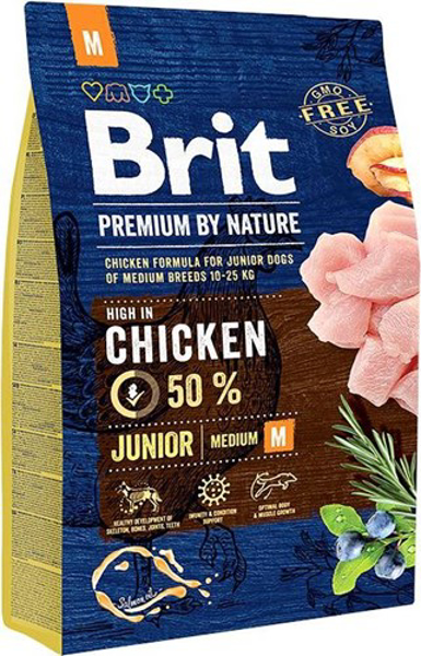 Kép Brit Premium by Nature Junior M 3 g Adult Chicken