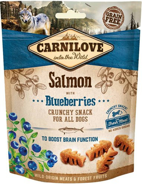 Kép CARNILOVE Fresh Crunchy Salmon+Blueberry dog treat - 200 g