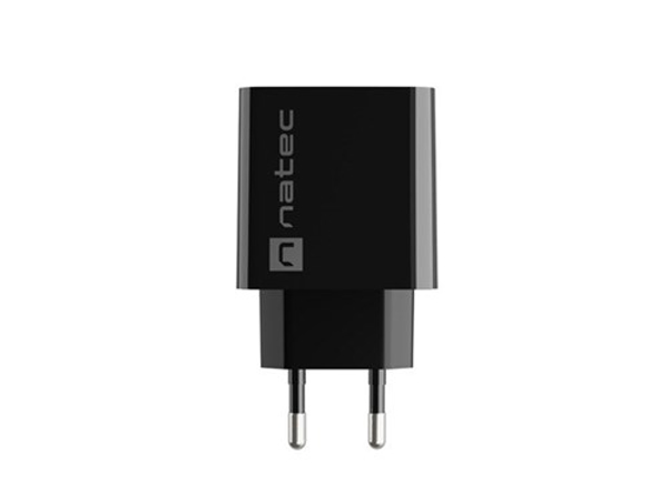 Kép NATEC USB CHARGER RIBERA USB-A+USB-C 20W PD BLACK (NUC-2062)