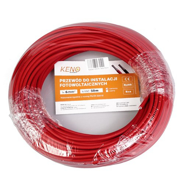 Kép Keno Energy 6MM2 RED CABLE, 50M PACK (6MM-RED-50M)