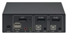 Kép Manhattan DisplayPort 1.2 KVM Switch 2-Port, 4K@60Hz, USB-A 3.5mm Audio Mic Connections, Cables included, Audio Support, Control 2x computers from one pc mouse screen, USB Powered, Black, Three Year Warranty, Boxed (153546)