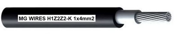 Kép MG Wires // 1x4mm2, 0.6/1kV black H1Z2Z2-K-4mm2 BK, 500m spool (H1Z2Z2-K-4MM2/500M)