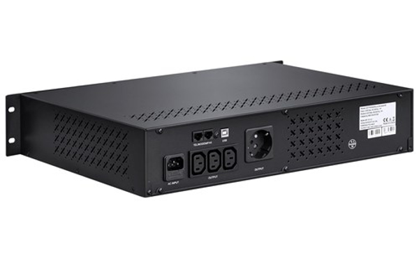 Kép GT UPS POWERbox Line-Interactive 850VA 510W RACK 19'' (GTPOWERbox08500RTUSB)