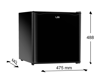 Kép Lin LI-BC50 Kombinált hűtőszekrény black (LI-BC50 BLACK)