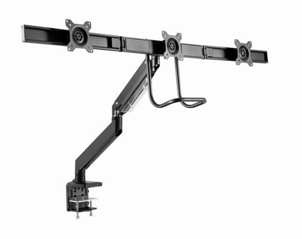 Kép Gembird MA-DA3-03 Desk mounted adjustable monitor arm for 3 monitors, 17”-27”, up to 6 kg (MA-DA3-03)
