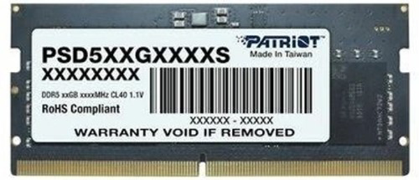 Kép RAM Patriot Signature 32GB (1x32GB) DDR5 5600MHz CL46 SODIMM Memória modul (PSD532G56002S)