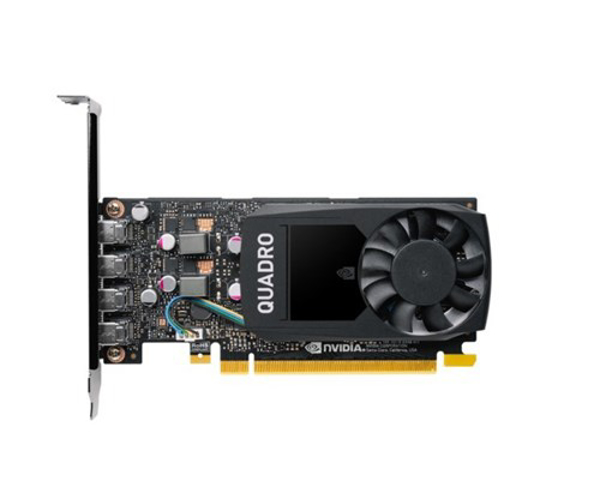 Kép PNY NVIDIA Quadro P1000 V2 LowProfile, Videokártya 4 GB GDDR5, PCIe 3.0 x16, 4x Mini DP 1.4, LP bracket, small box (VCQP1000V2-SB)