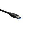 Kép Lanberg CA-USBA-30CU-0010-BK USB cable 1m 3.0 USB A Black (CA-USBA-30CU-0010-BK)