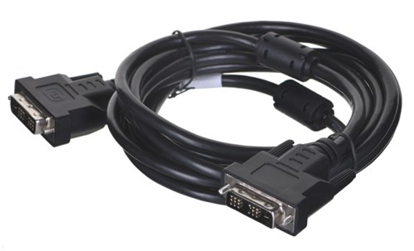 Kép Lanberg CA-DVIS-10CC-0030-BK DVI cable 3 m DVI-D Black