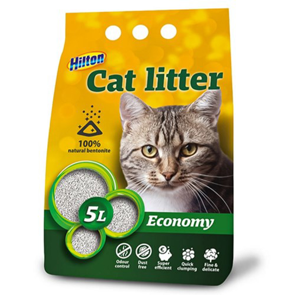 Kép HILTON bentonite economy clumping cat litter - 5 l