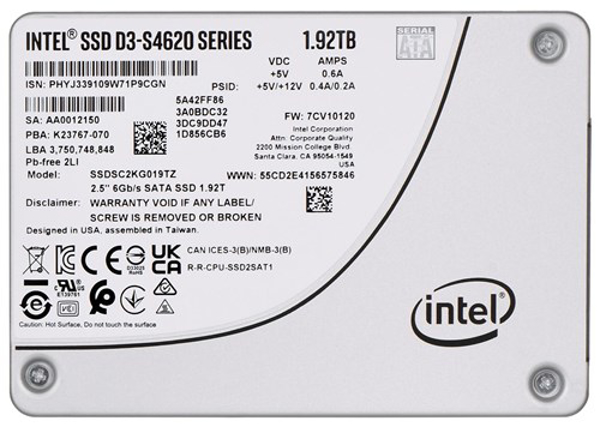 Kép Solidigm (Intel) S4620 1.92TB SATA 2.5'' SSDSC2KG019TZ01 (DWPD up to 4) (SSDSC2KG019TZ01)