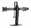 Kép Gembird MS-D2-01 Double monitor desk stand, height adjustable, black (MS-D2-01)