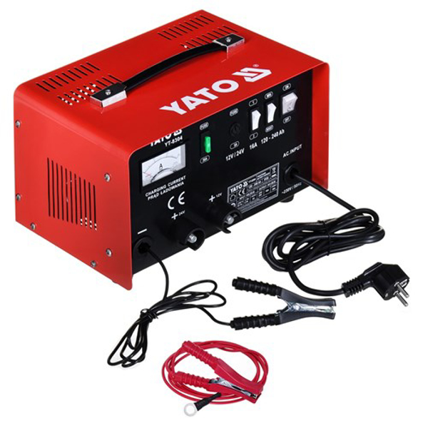 Kép YATO CHARGER WITH STARTING SUPPORT 16A 12V / 24V 120 - 240Ah (YT-8304)
