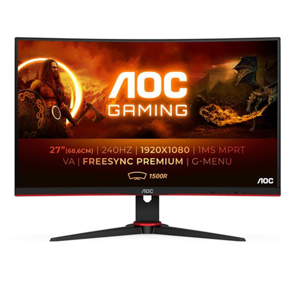 Kép AOC G2 C27G2ZE/BK computer monitor 68.6 cm (27'') 1920 x 1080 pixels Full HD LED Black, Red (C27G2ZE/BK)